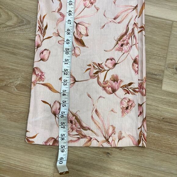 ANTONIO MELANI Floral Carlos One Shoulder Wide Leg Jumpsuit in Pink Tulip Size 0 - Picture 6 of 9